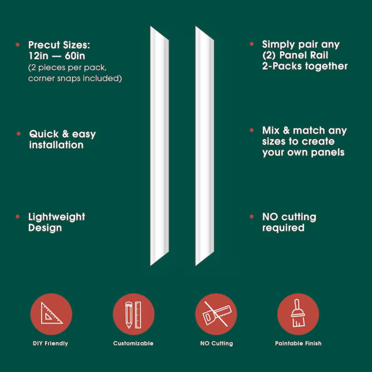 Panel Rail 2-Packs