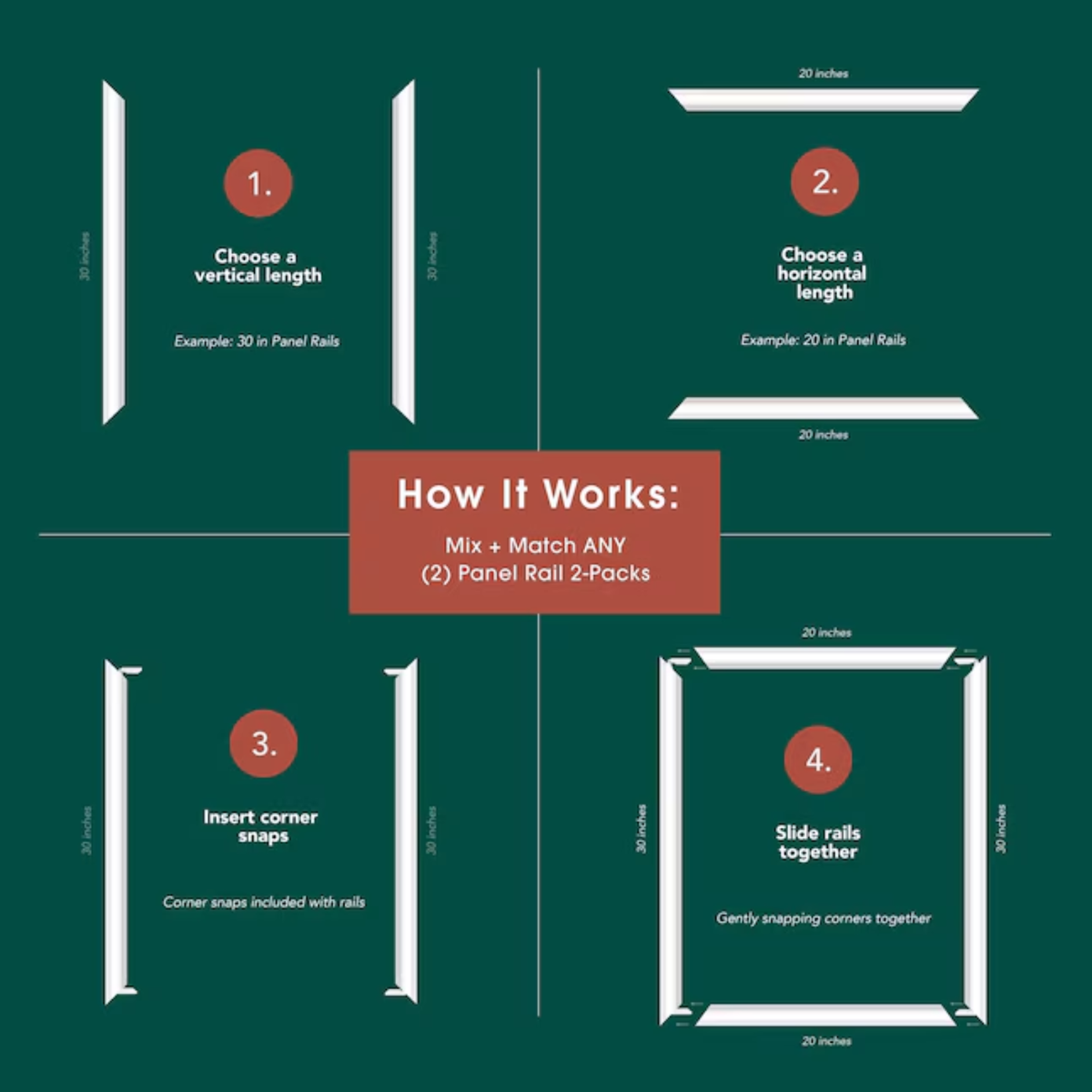Panel Rail 2-Packs