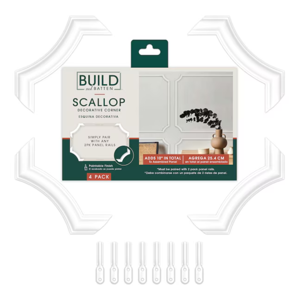 Scallop Decorative Corners